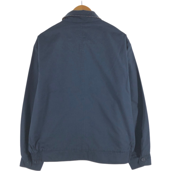 Aquascutum OF LONDON Check Pattern Reversible Swing Top Sports Jacket Made in the UK Men's Size L cotton navy blue type Vintage Second Hand