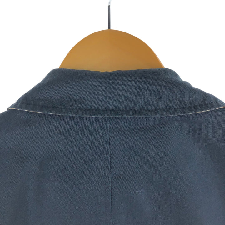 Aquascutum OF LONDON Check Pattern Reversible Swing Top Sports Jacket Made in the UK Men's Size L cotton navy blue type Vintage Second Hand