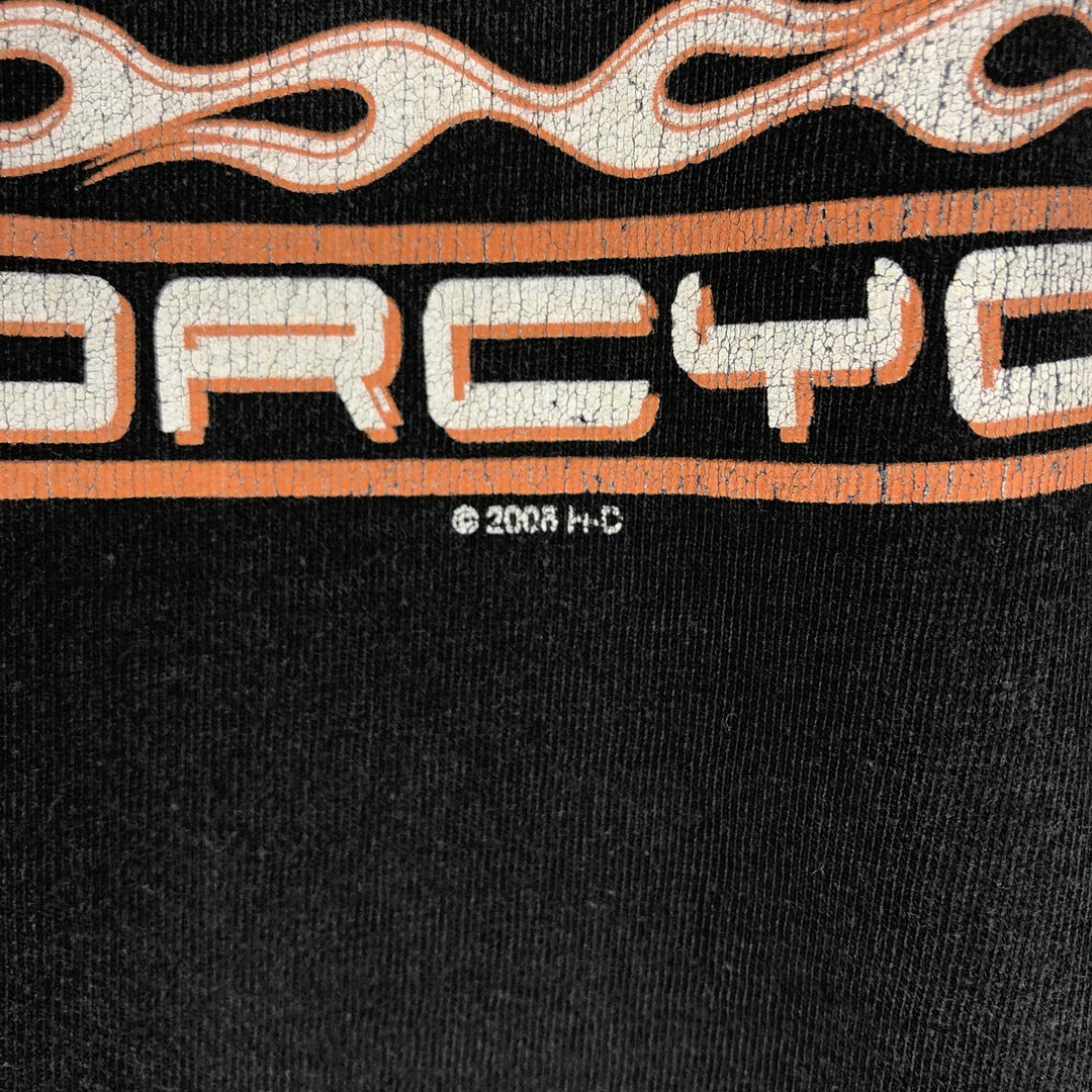 00'S Harley-Davidson Eagle Pattern Long T-shirt, Men's XXL cotton black type Vintage Second Hand