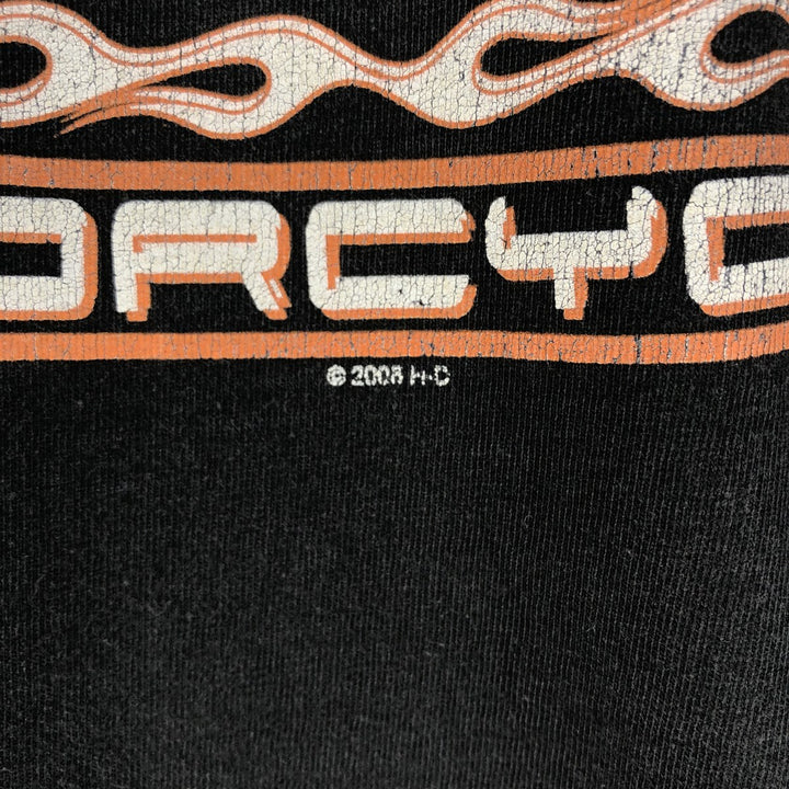 00'S Harley-Davidson Eagle Pattern Long T-shirt, Men's XXL cotton black type Vintage Second Hand