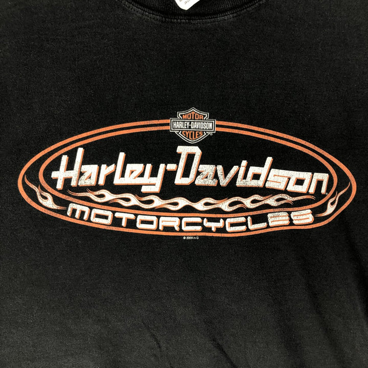 00'S Harley-Davidson Eagle Pattern Long T-shirt, Men's XXL cotton black type Vintage Second Hand