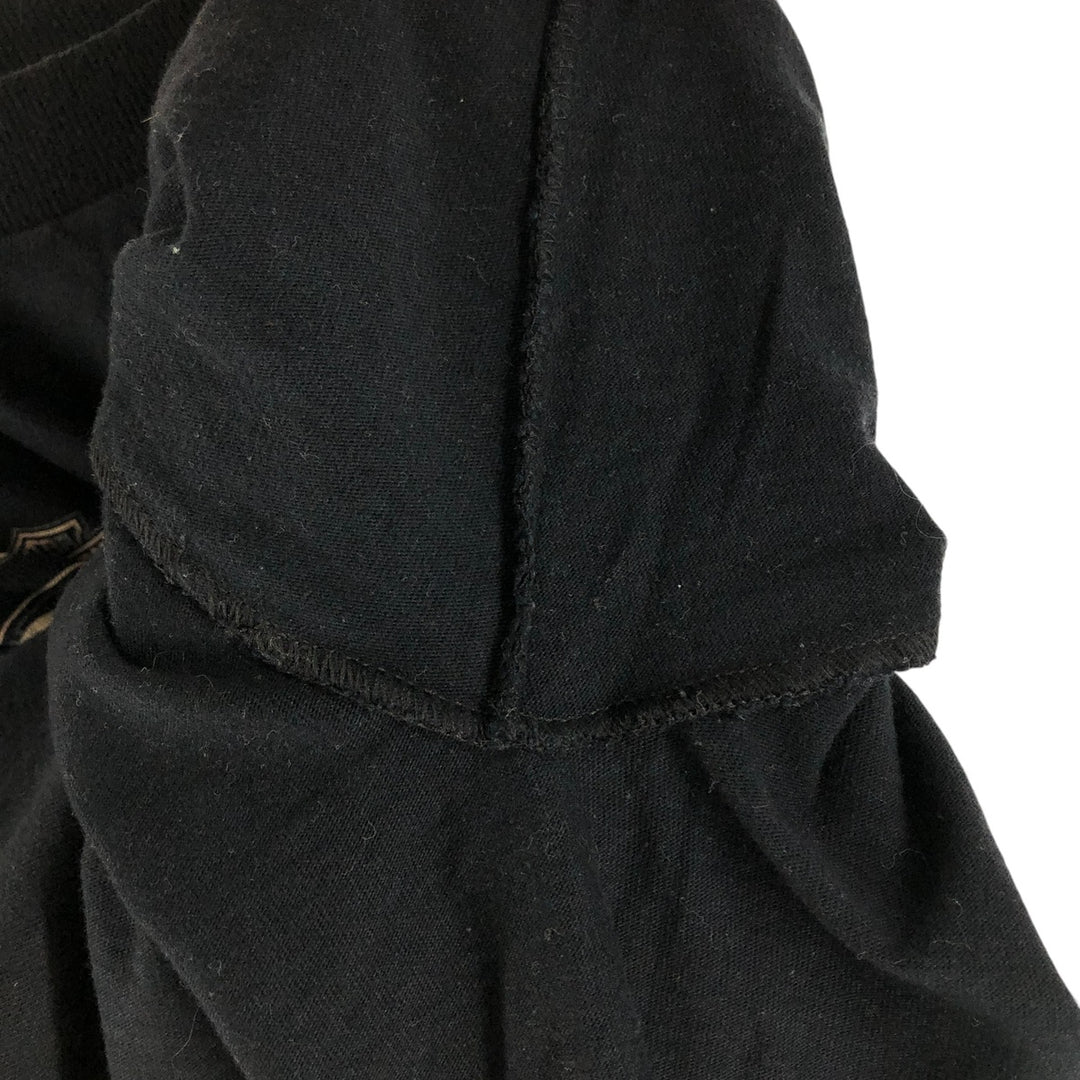 2000'S Harley-Davidson skull and eagle pattern long-sleeved T-shirt, made in the USA, men's size XXL cotton black type Vintage Second Hand