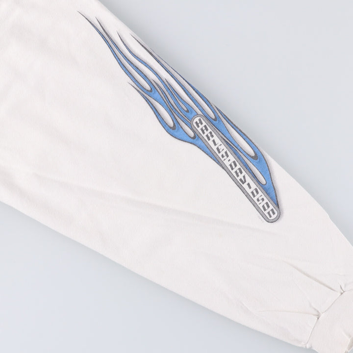 00'S Harley-Davidson Long Sleeve T-Shirt Made in USA Men's XL cotton white type Vintage Second Hand