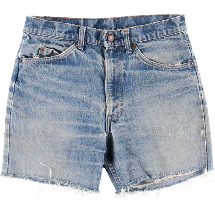 Levi's Orange Tab Cut-Off Denim Shorts, Women's XL (W32) Vintage unclear blue type Vintage Second Hand
