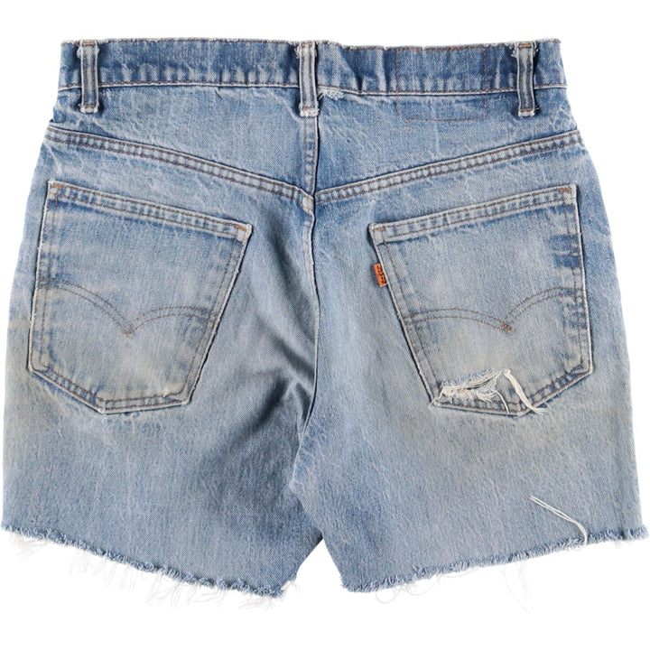 Levi's Orange Tab Cut-Off Denim Shorts, Women's XL (W32) Vintage unclear blue type Vintage Second Hand