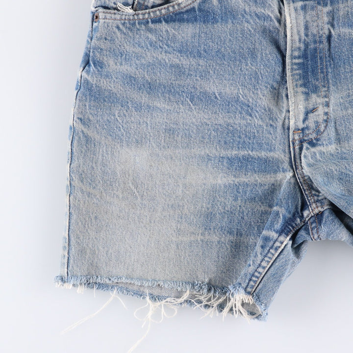Levi's Orange Tab Cut-Off Denim Shorts, Women's XL (W32) Vintage unclear blue type Vintage Second Hand