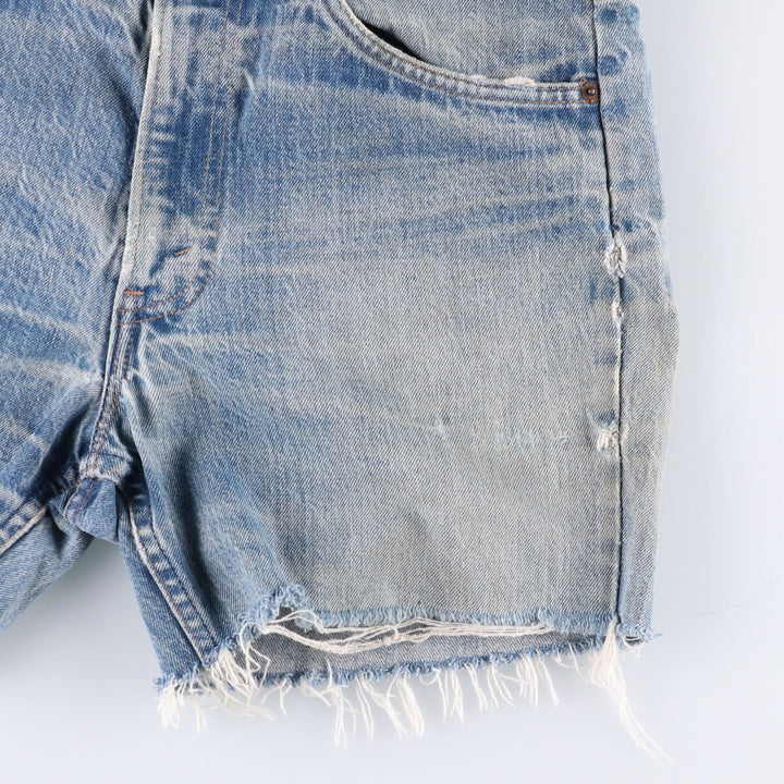 Levi's Orange Tab Cut-Off Denim Shorts, Women's XL (W32) Vintage unclear blue type Vintage Second Hand