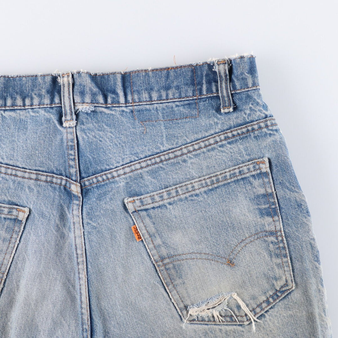 Levi's Orange Tab Cut-Off Denim Shorts, Women's XL (W32) Vintage unclear blue type Vintage Second Hand