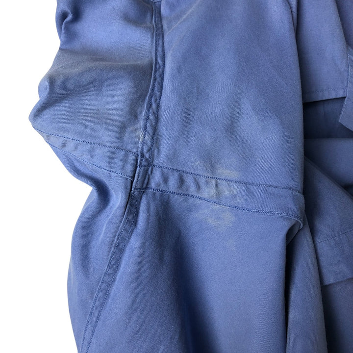 Ralph Lauren CALDWELL short-sleeved silk box shirt, open collar, men's XXL silk Blue type light blue Vintage Second Hand