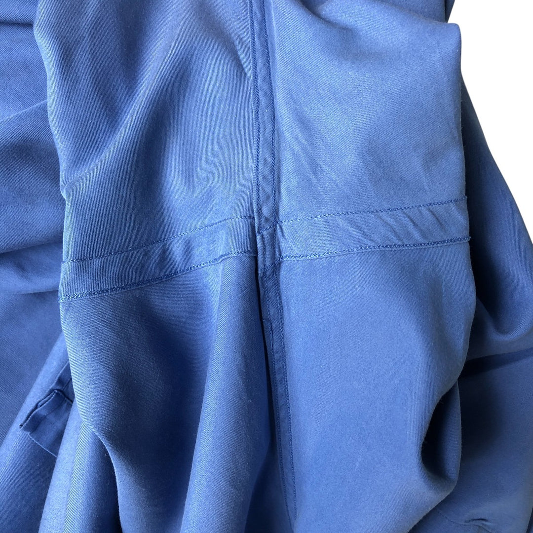 Ralph Lauren CALDWELL short-sleeved silk box shirt, open collar, men's XXL silk Blue type light blue Vintage Second Hand