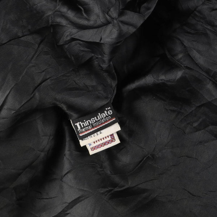 Vintage 1980'S Burberry padded suede leather jacket, made in the USA, size M. genuine leather brown type Vintage Second Hand