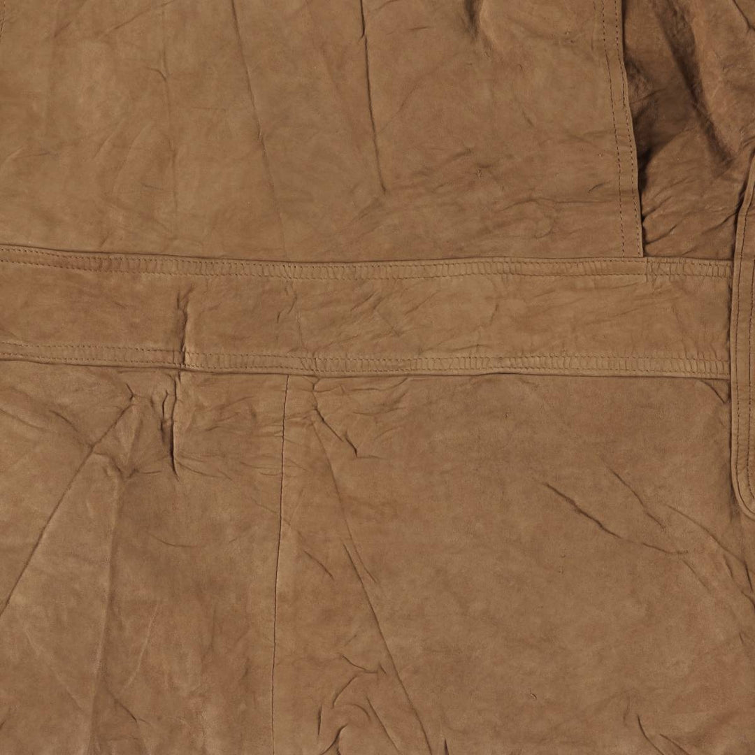 Vintage 1980'S Burberry padded suede leather jacket, made in the USA, size M. genuine leather brown type Vintage Second Hand