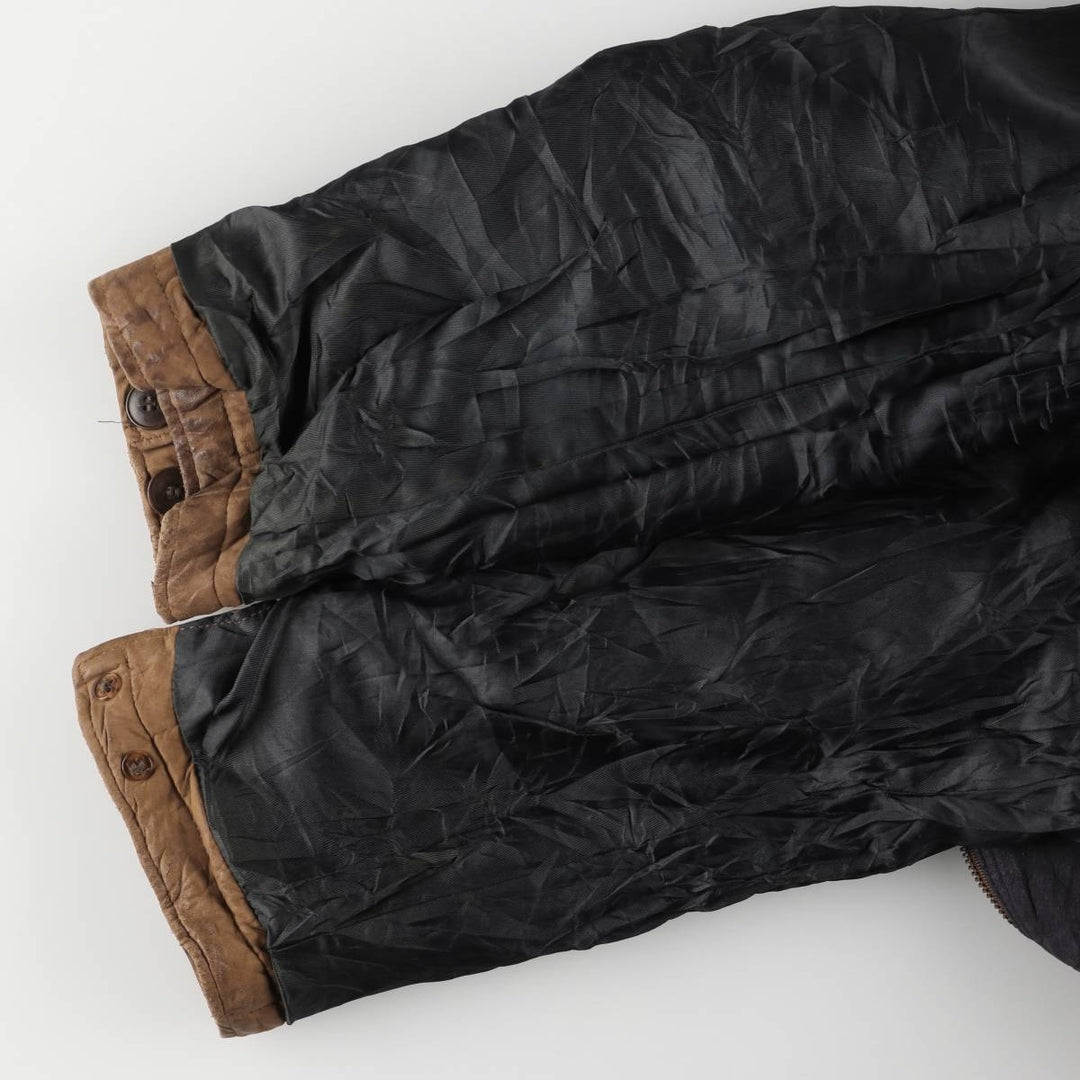 Vintage 1980'S Burberry padded suede leather jacket, made in the USA, size M. genuine leather brown type Vintage Second Hand