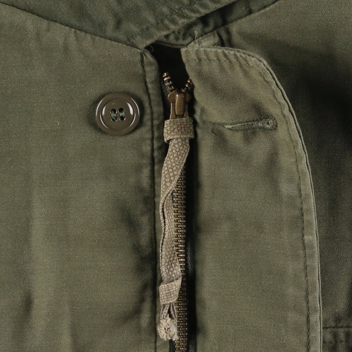 1960'S US Military A-2 Deck Jacket, Made in USA, Medium (38-40), Men's Size M, Vintage Nylon Khaki type Vintage Second Hand