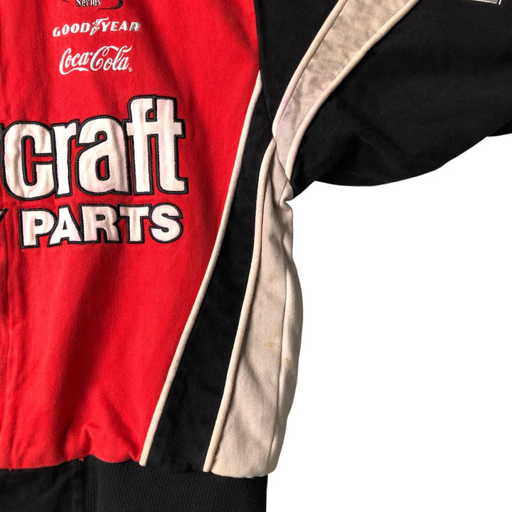 Vintage 90'S Racing Champions Apparel Advertising Racing Jacket, Men's Size Large cotton red type Vintage Second Hand