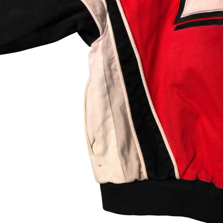 Vintage 90'S Racing Champions Apparel Advertising Racing Jacket, Men's Size Large cotton red type Vintage Second Hand