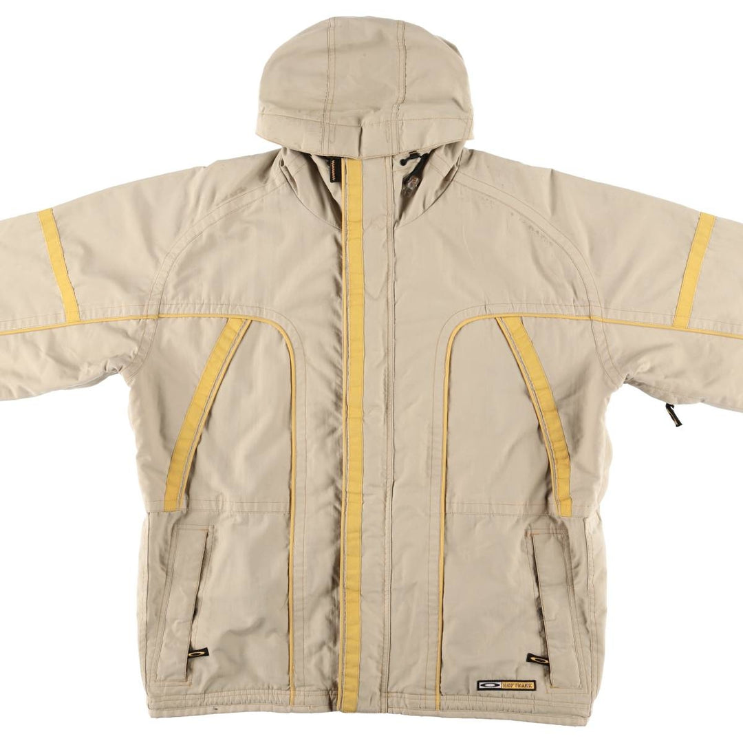 2000'S Oakley Softwear Nylon Parka Snowboard Jacket, Men's Size Medium Nylon Khaki type Vintage Second Hand