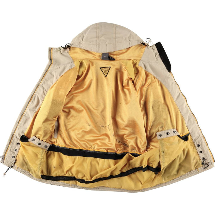 2000'S Oakley Softwear Nylon Parka Snowboard Jacket, Men's Size Medium Nylon Khaki type Vintage Second Hand