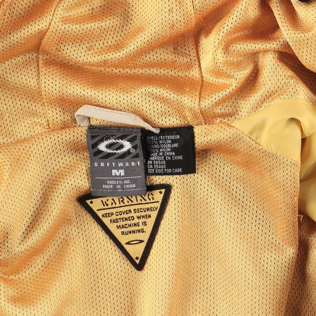 2000'S Oakley Softwear Nylon Parka Snowboard Jacket, Men's Size Medium Nylon Khaki type Vintage Second Hand