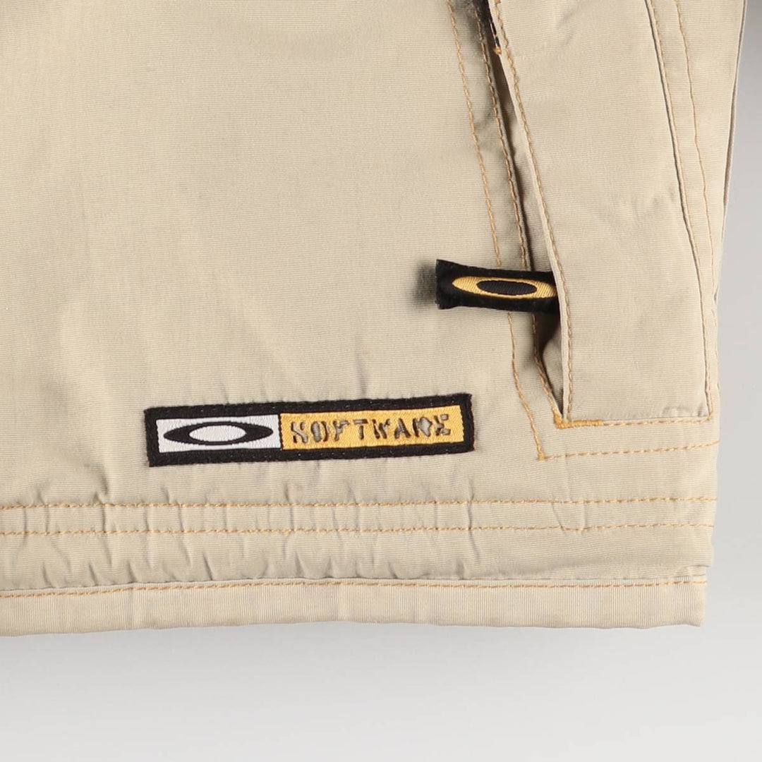 2000'S Oakley Softwear Nylon Parka Snowboard Jacket, Men's Size Medium Nylon Khaki type Vintage Second Hand