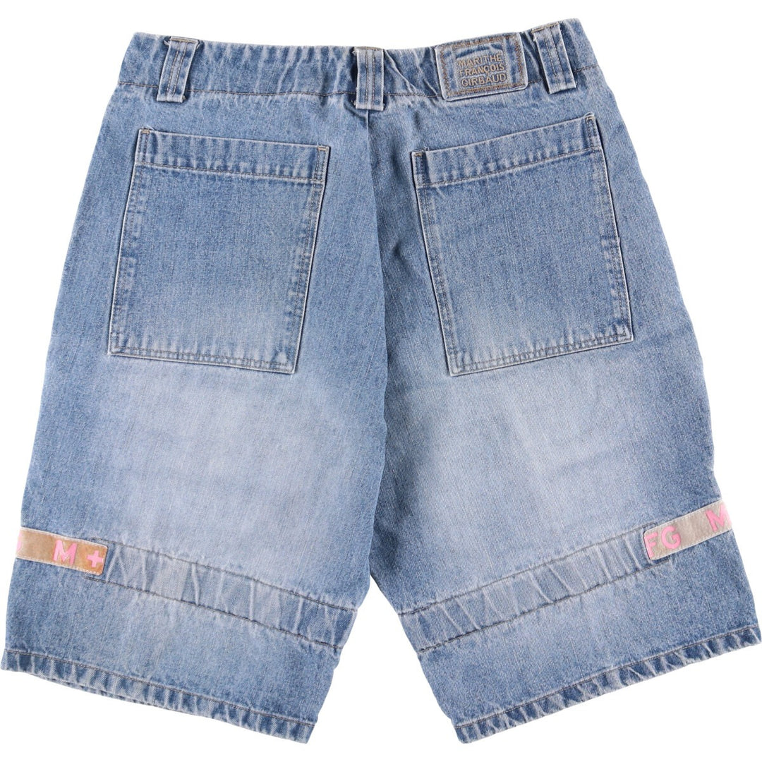 Marithe Francois Girbaud denim shorts, men's size W35 cotton blue type Vintage Second Hand