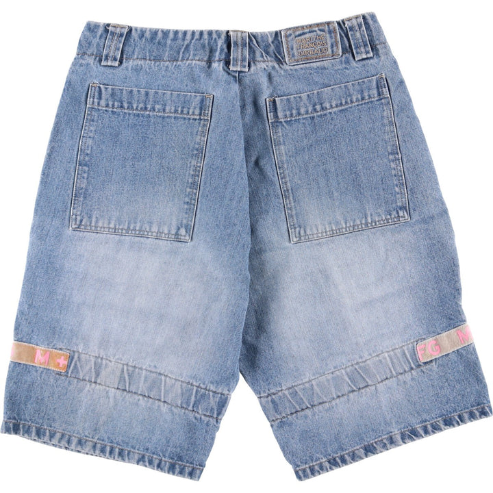 Marithe Francois Girbaud denim shorts, men's size W35 cotton blue type Vintage Second Hand