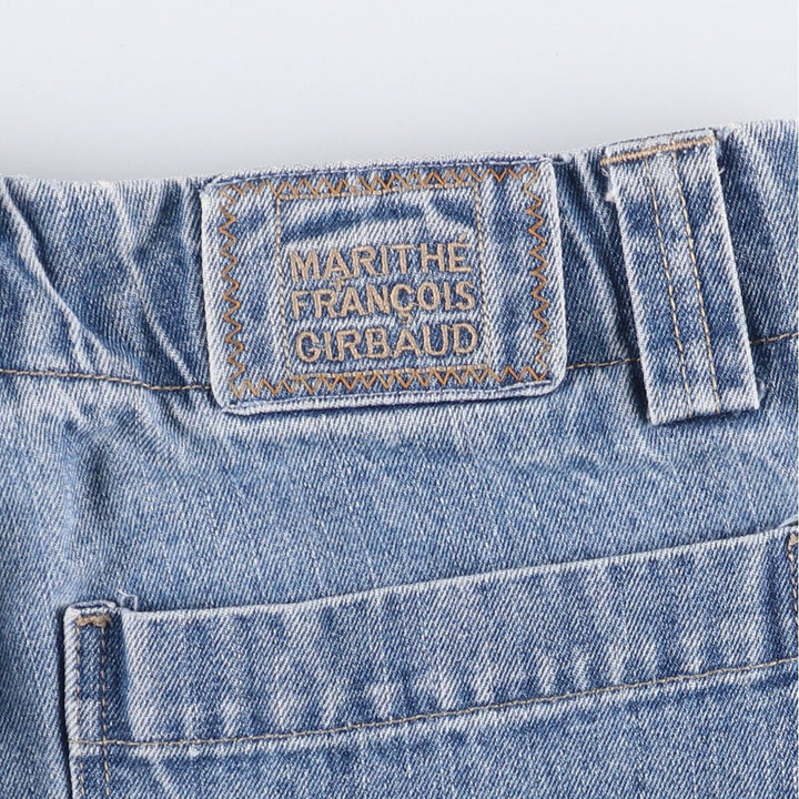 Marithe Francois Girbaud denim shorts, men's size W35 cotton blue type Vintage Second Hand