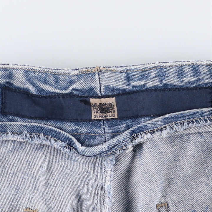 Marithe Francois Girbaud denim shorts, men's size W35 cotton blue type Vintage Second Hand