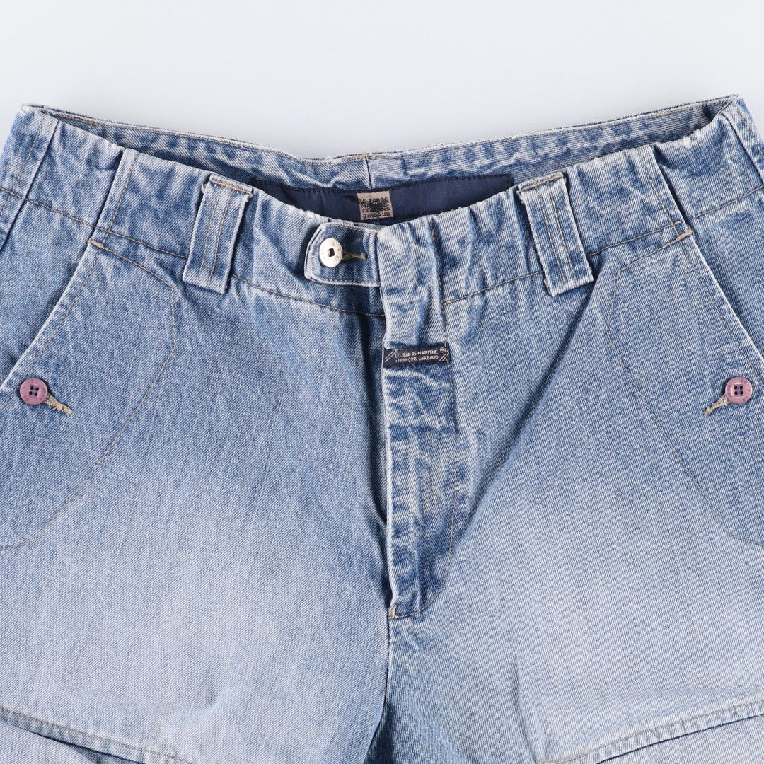 Marithe Francois Girbaud denim shorts, men's size W35 cotton blue type Vintage Second Hand