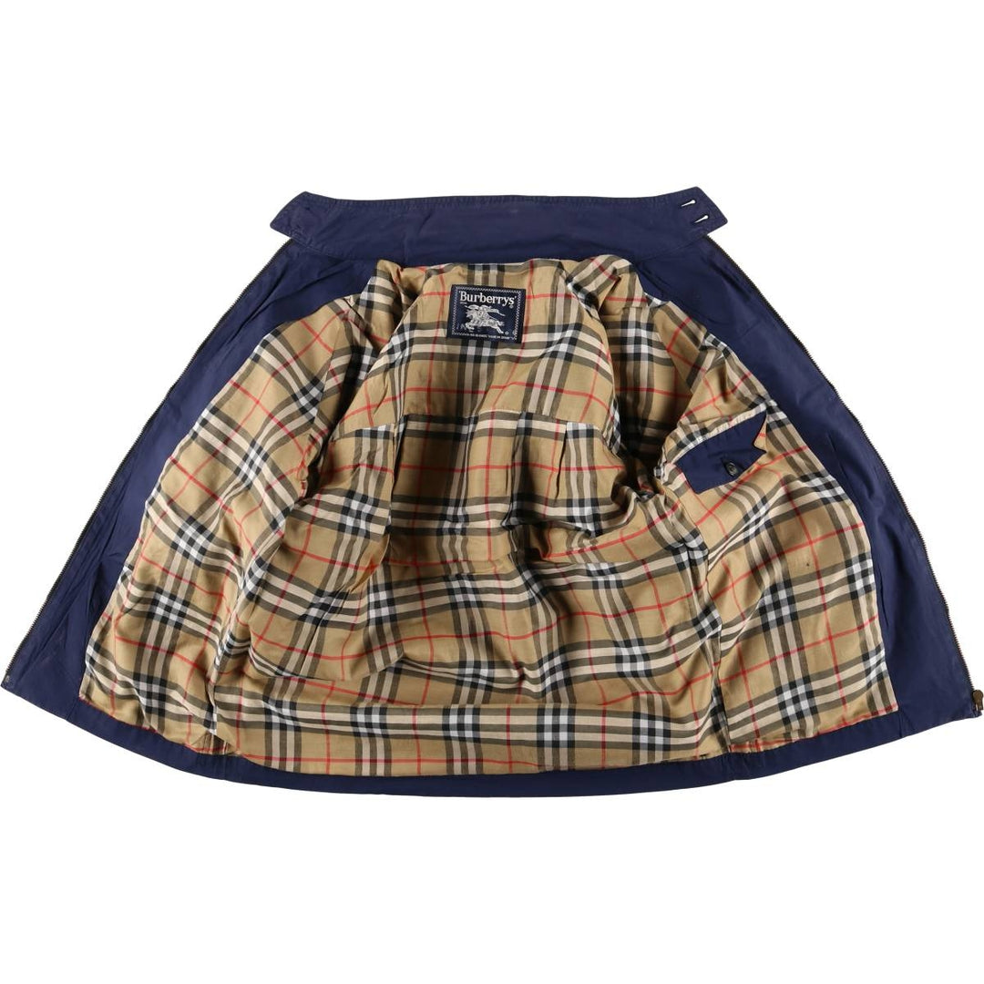 Burberry's Harrington Jacket Swing Top Men's L size unclear navy blue type Vintage Second Hand