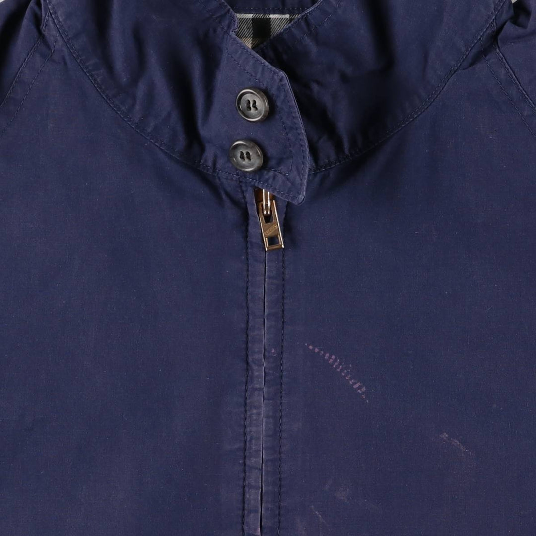 Burberry's Harrington Jacket Swing Top Men's L size unclear navy blue type Vintage Second Hand