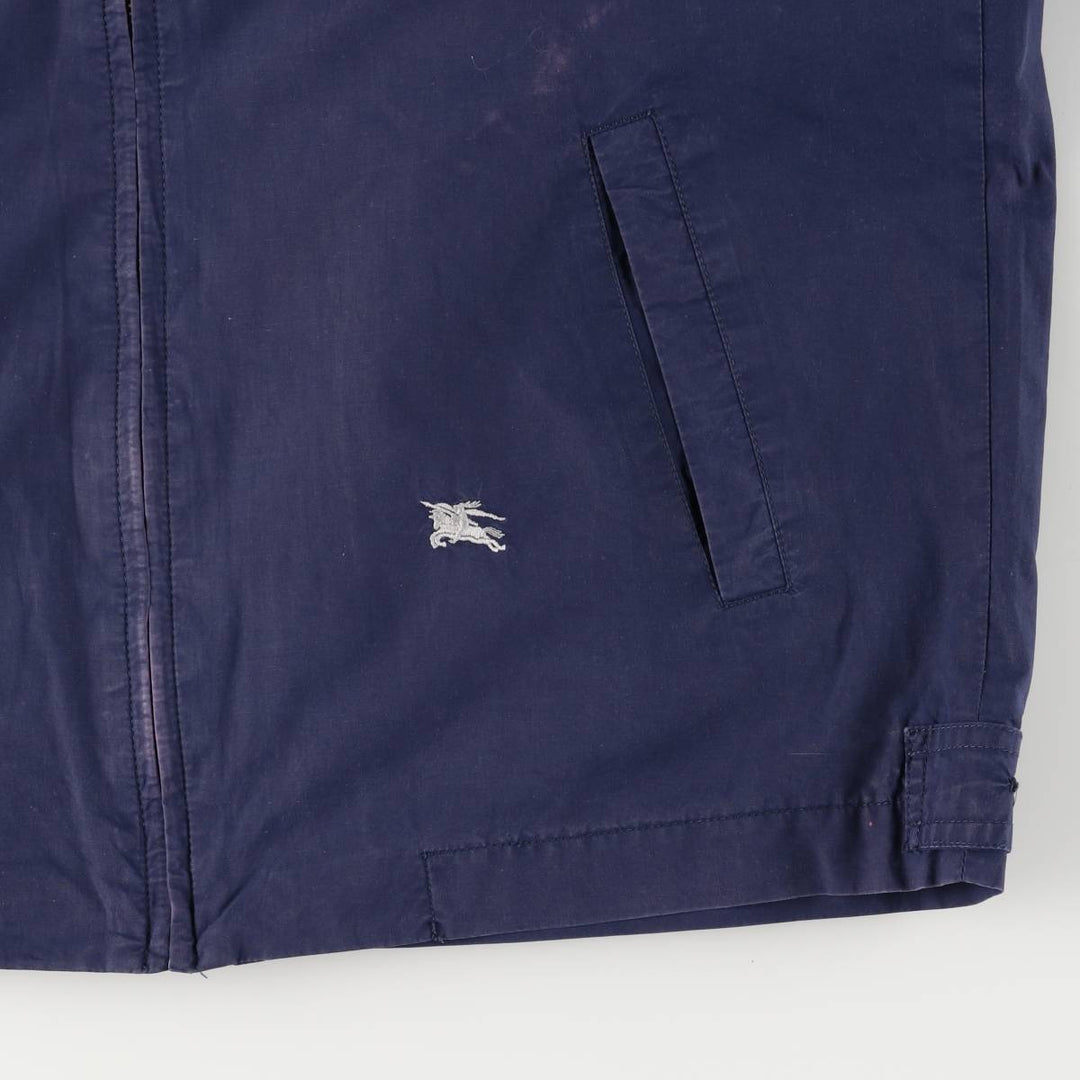Burberry's Harrington Jacket Swing Top Men's L size unclear navy blue type Vintage Second Hand