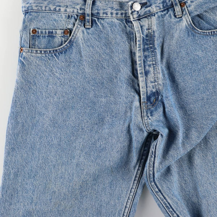 90'S Levi's 501 Straight Denim Pants, Made in USA, Men's, Size 36, Vintage cotton blue type Vintage Second Hand