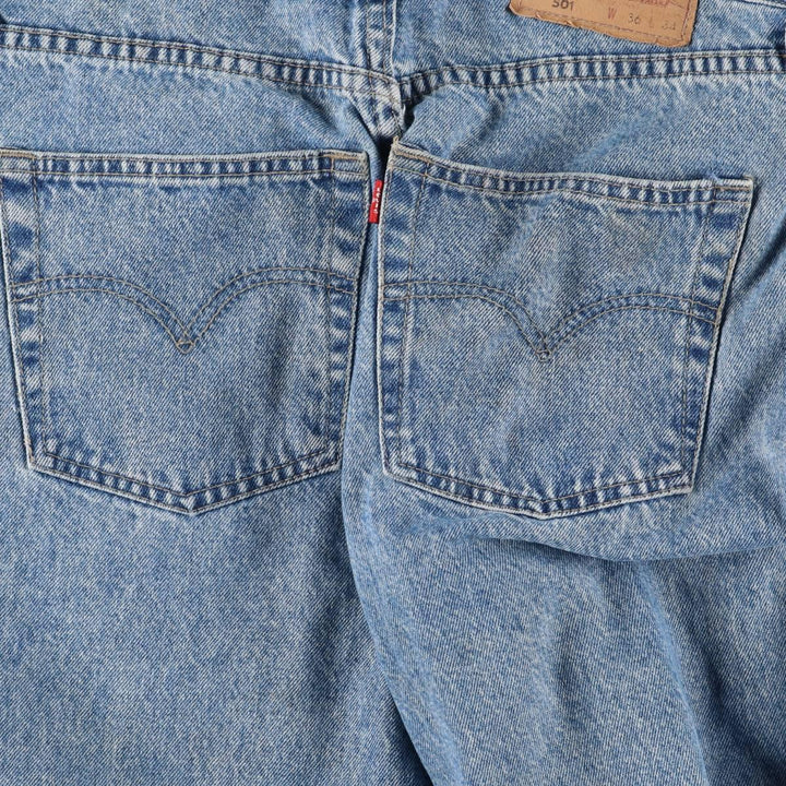 90'S Levi's 501 Straight Denim Pants, Made in USA, Men's, Size 36, Vintage cotton blue type Vintage Second Hand