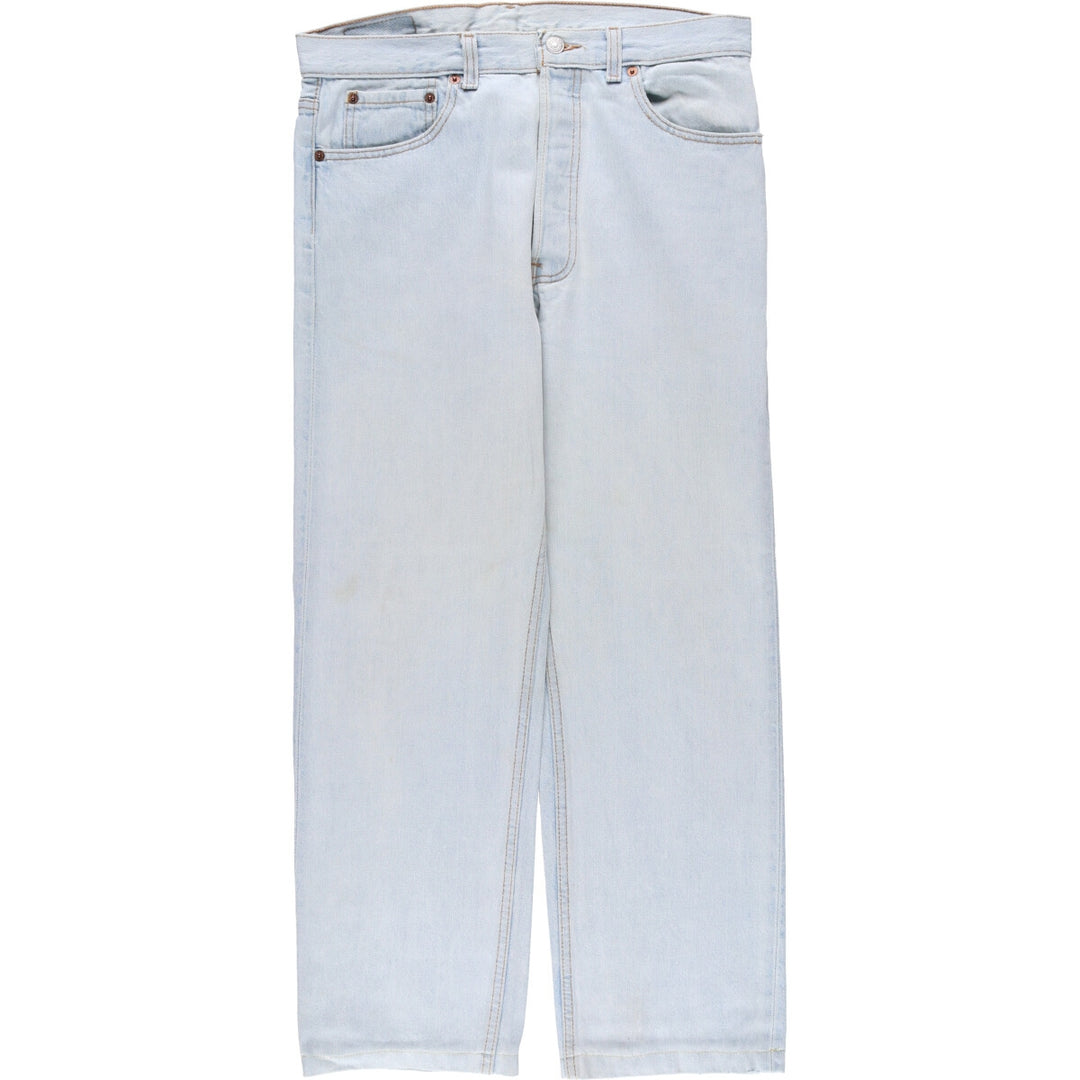 90'S Levi's 501-0134 Straight Denim Pants, Made in USA, Men's Size 34, Vintage cotton Blue type light blue Vintage Second Hand