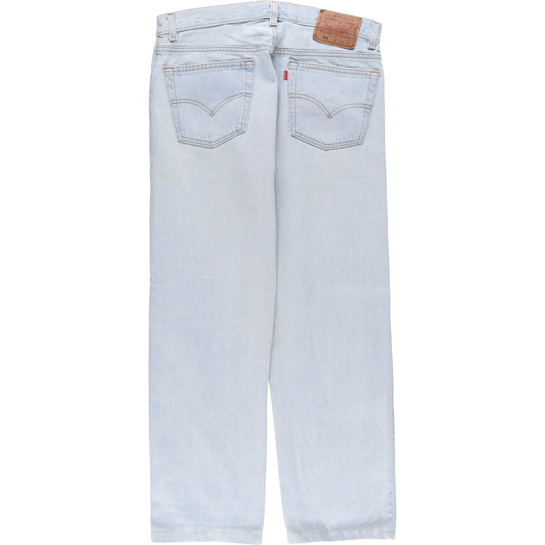 90'S Levi's 501-0134 Straight Denim Pants, Made in USA, Men's Size 34, Vintage cotton Blue type light blue Vintage Second Hand