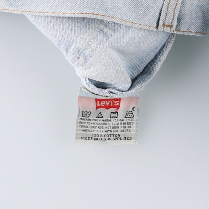 90'S Levi's 501-0134 Straight Denim Pants, Made in USA, Men's Size 34, Vintage cotton Blue type light blue Vintage Second Hand