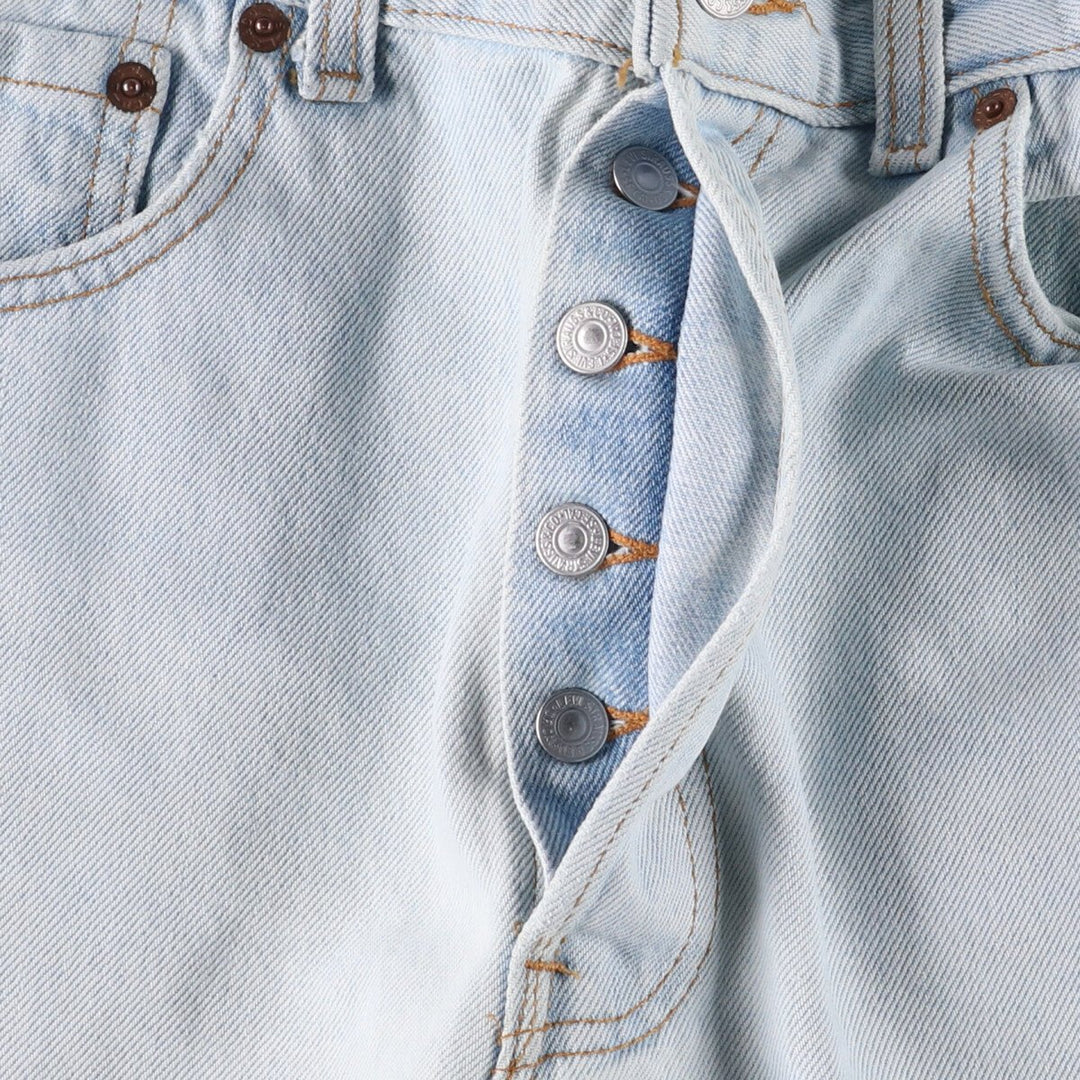 90'S Levi's 501-0134 Straight Denim Pants, Made in USA, Men's Size 34, Vintage cotton Blue type light blue Vintage Second Hand