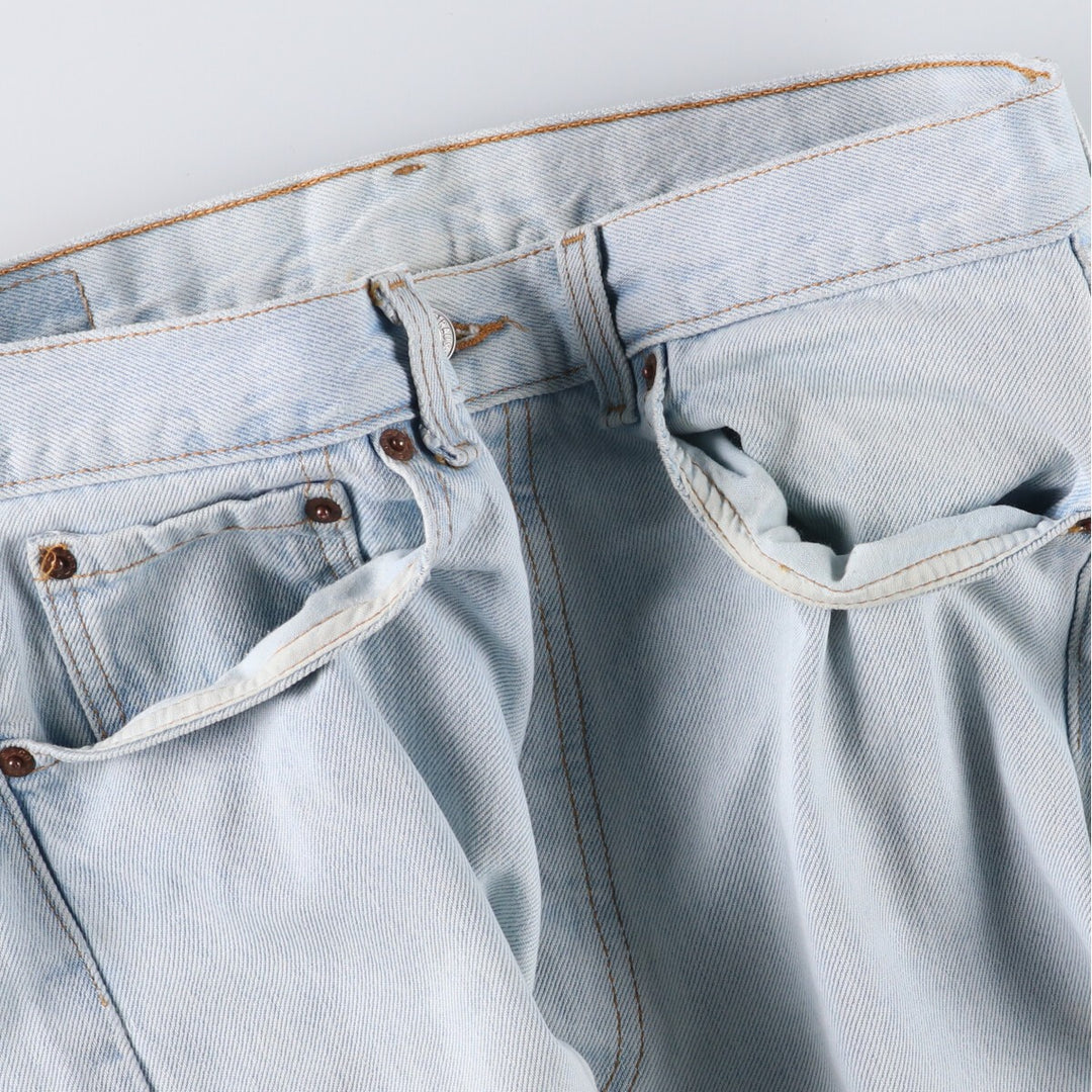 90'S Levi's 501-0134 Straight Denim Pants, Made in USA, Men's Size 34, Vintage cotton Blue type light blue Vintage Second Hand