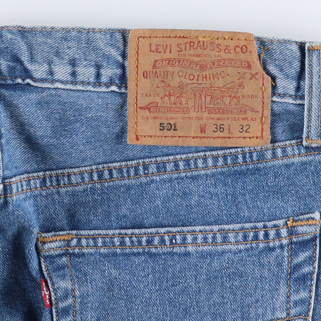90'S Levi's 501-0193 Straight Denim Pants Made in USA Men's W36 Vintage cotton blue type Vintage Second Hand