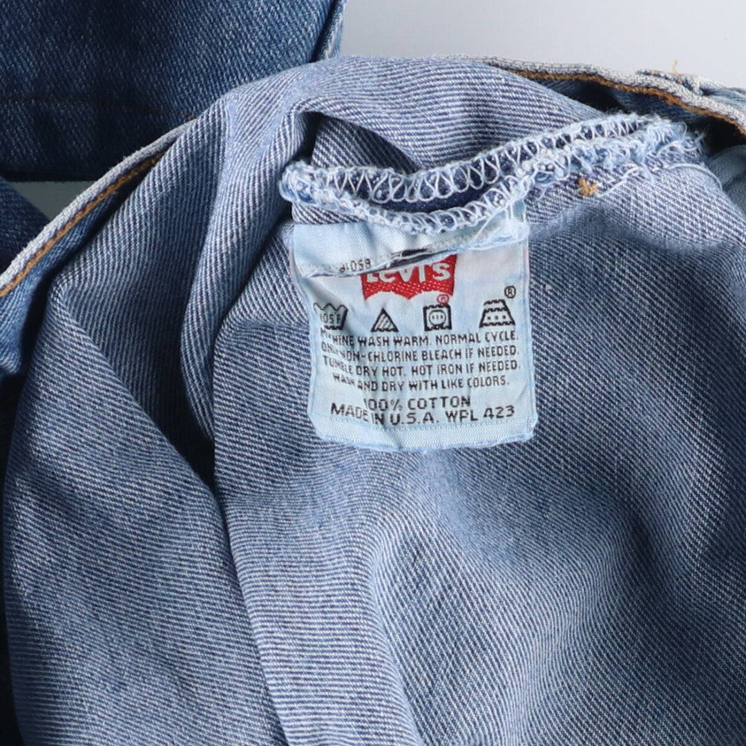 90'S Levi's 501-0193 Straight Denim Pants Made in USA Men's W36 Vintage cotton blue type Vintage Second Hand