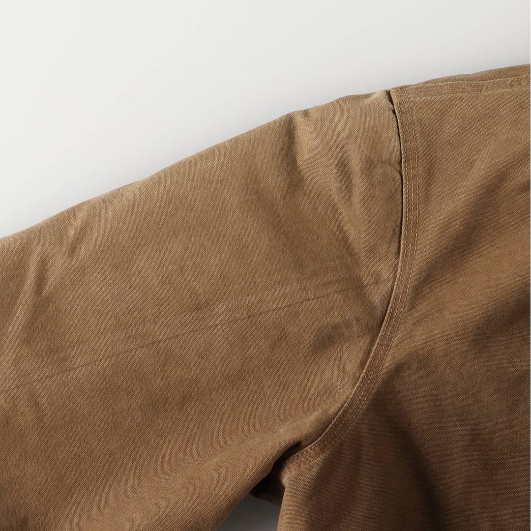 00'S Carhartt Active Jacket, Padded Duck Full Zip Hoodie, Men's XXL cotton brown type Vintage Second Hand