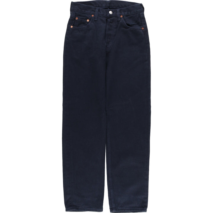90'S Levi's 501-0185 Straight Denim Pants Made in USA Men's W28 cotton navy blue type Vintage Second Hand