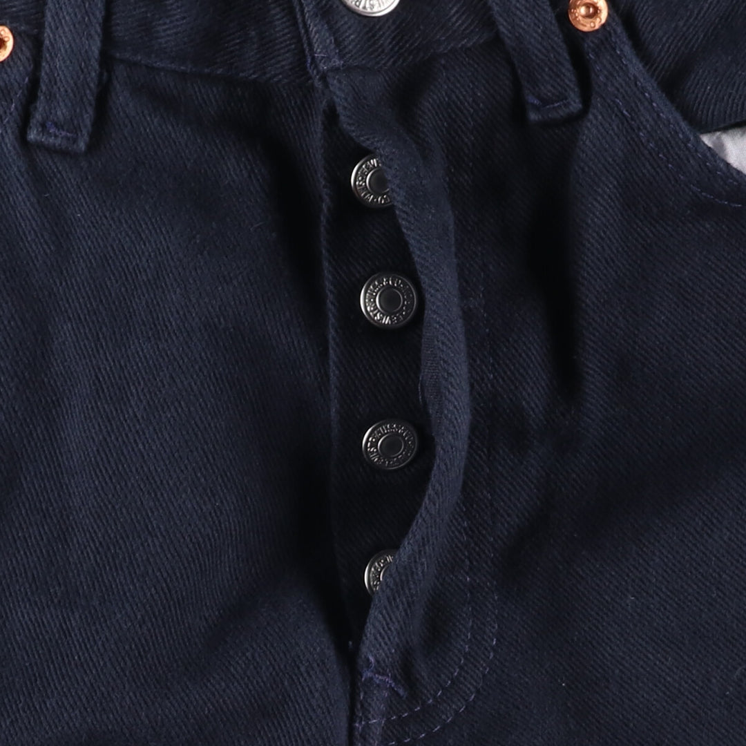 90'S Levi's 501-0185 Straight Denim Pants Made in USA Men's W28 cotton navy blue type Vintage Second Hand