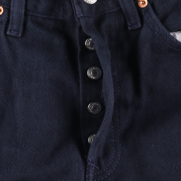 90'S Levi's 501-0185 Straight Denim Pants Made in USA Men's W28 cotton navy blue type Vintage Second Hand