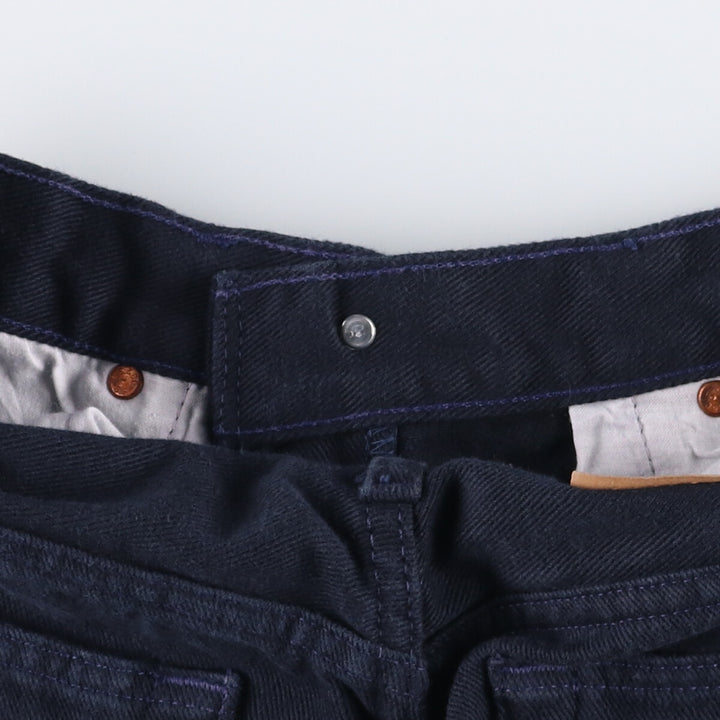 90'S Levi's 501-0185 Straight Denim Pants Made in USA Men's W28 cotton navy blue type Vintage Second Hand