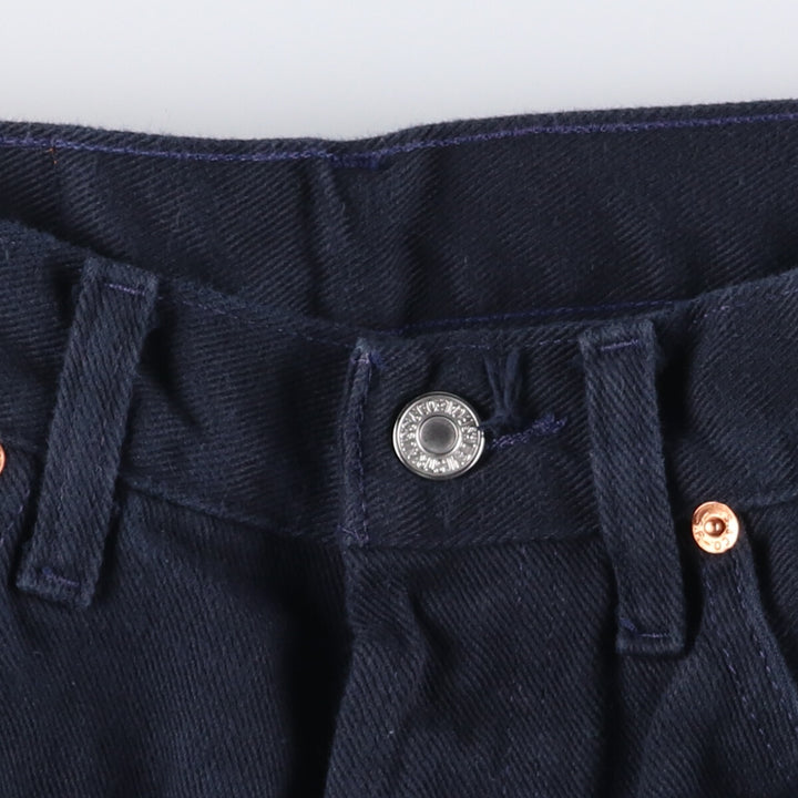 90'S Levi's 501-0185 Straight Denim Pants Made in USA Men's W28 cotton navy blue type Vintage Second Hand