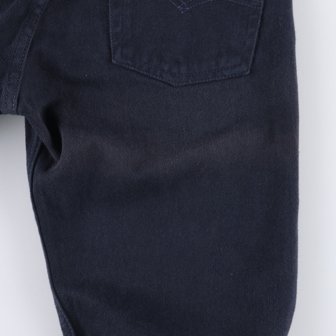 90'S Levi's 501-0185 Straight Denim Pants Made in USA Men's W28 cotton navy blue type Vintage Second Hand