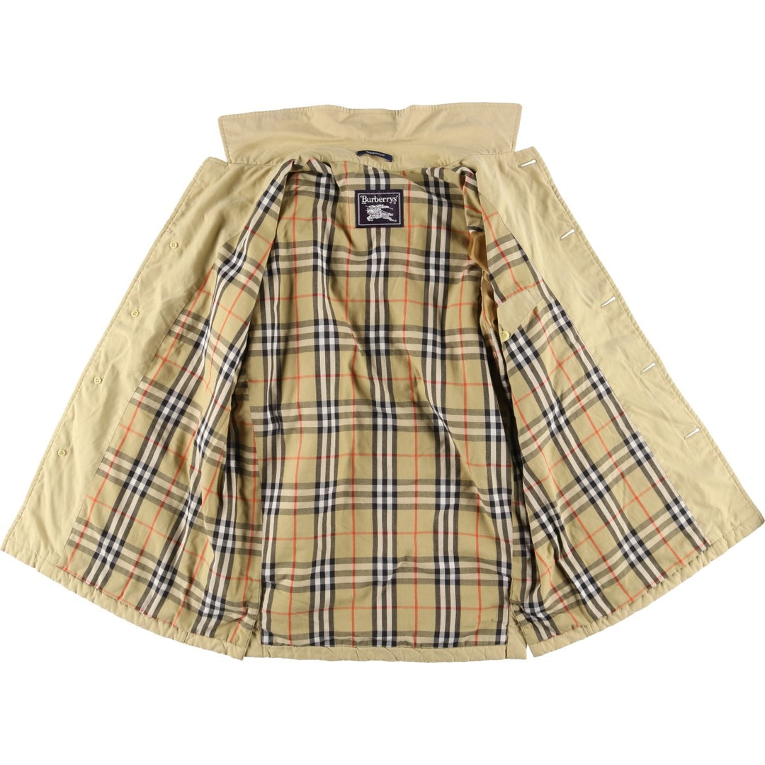 Burberry's padded quilted puffer jacket, size L, for men polyester Beige type Vintage Second Hand