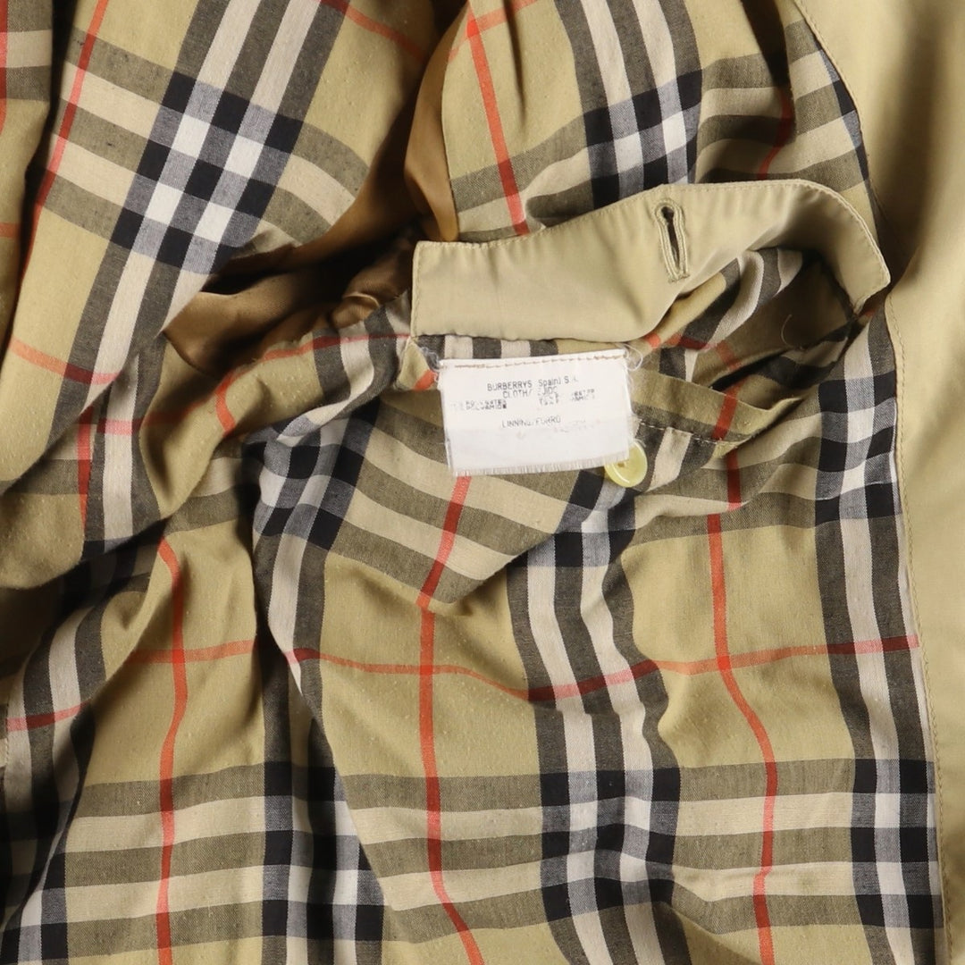 Burberry's padded quilted puffer jacket, size L, for men polyester Beige type Vintage Second Hand